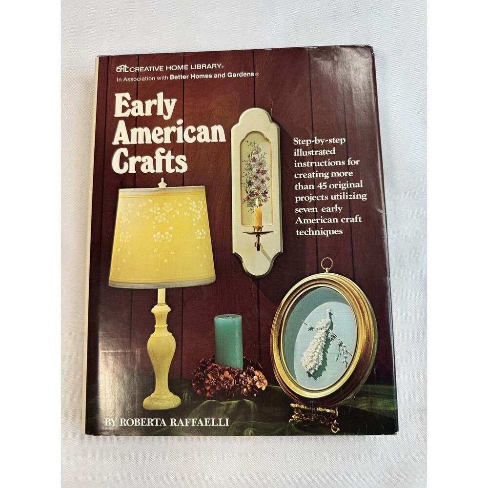 Vtg 1974 Early American Crafts Roberta Raffaelli HC Book DJ Quilling Theorem Art